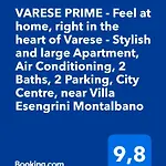 Prime - Air Conditioning, 2 Parking, 2 Baths, Centre, 200mt Esengrini Montalbano, No Keybox Semesterbostad Varese